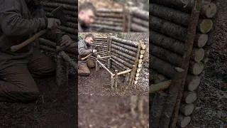 Thumbnail: Building a cozy bushcraft bench for survival shelter