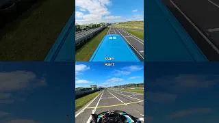 Thumbnail: Kart vs Van Lap Time Comparison
