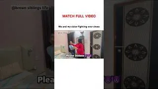 Thumbnail: Me and My sister fighting over shoes #ytshorts #shorts