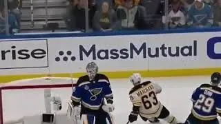 Thumbnail: Brad Marchand axe chop's Jordan Binnington in game 4 😝