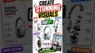 Thumbnail: One Command to Stunning Visuals with ChatGPT!🔥….Check my Longform Videos for FREE AI Tutorials