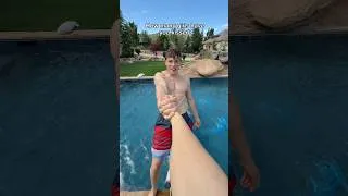 Thumbnail: Who do you think fell in the most? 😂We LOVE doing challenges with our new iGarden Swim Jet Pro Max!