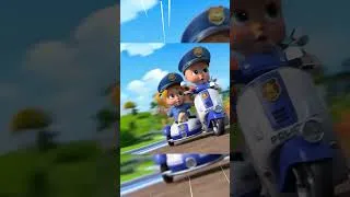 Thumbnail: Baby Monkey’s Wild Pink Car Escape! 😱🚗 #WildPinkCar#BabyMonkeyEscape #TinyCop #CartoonShortAdventure