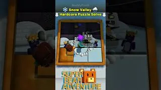 Thumbnail: New Snow Valley Hardcore Puzzle Solved in Super Bear Adventure