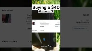 Thumbnail: I bought a $40 Alienware PC #alienware #pcgaming #intel #nvidia