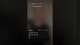 Thumbnail: Sum Function in Python🐍 #shorts
