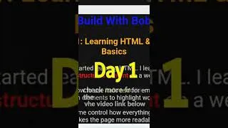 Thumbnail: DAY 1: H1, P, Span and Strong Elements in html and css #cssday #cssframework #css #html