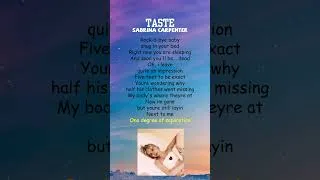 Thumbnail: Sabrina Carpenter - Taste (Lyrics) #shorts