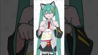 Thumbnail: Let's shake it up? 😸🍟🌈 #MikuAndShakeItUp