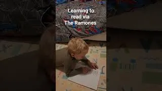 Thumbnail: learning to read via the Ramones #shorts @ramones