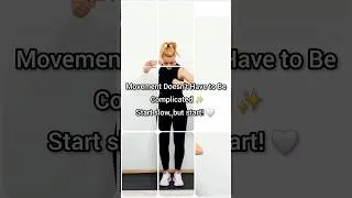 Thumbnail: Movement Doesn't Have to Be Complicated ✨Start slow, but start. 🤍 #easycardio #moveyourbody #shakira