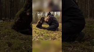 Thumbnail: Secret Bunker Life 🌲🔥#survival #solocamping #campfire #bushcraft #campping #campingbytheriver