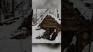 Thumbnail: Winter has begun.#bushcraft #camping #winter #snow #hike #forest #dugout #survival #frost #shorts