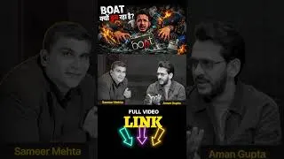 Thumbnail: boAt क्यों डूब रहा है? | The Rise & Fall of boAt Case Study #short