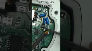 Thumbnail: 10x Voltage Disaster! 24V CCTV Camera VS 240V💥 #electronicsrepair