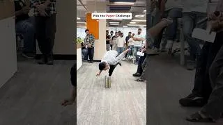 Thumbnail: The mission seemed simple:pick up the paper #officechallenge #viral #shorts #shortsviral #shortsfyp