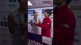Thumbnail: This is too wholesome. 🥹🥰 #BWFWorldChampionships #NewDelhi2026 #AnSeYoung #WangZhiYi