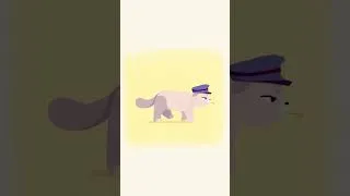 Thumbnail: Animated my first cat walk cycle 🐱✨ #animation #characterdesign #framebyframe #cat #artist