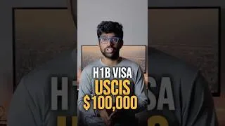 Thumbnail: H1B Visa $100,000 Fee #h1bvisa #uscisupdate #immigrationusa #stemopt #f1visa #f1studentvisa #usavisa
