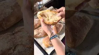 Thumbnail: Bu Ekmeğe Bayılacaksınız, Uzun Yoğurmak Yok! 🥖 Kolay Ekmek Tarifi (Çıtır Çıtır), Ciabatta Ekmeği