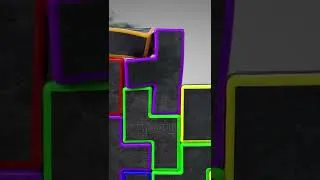 Thumbnail: Softbody Tetris V34 Preview #SHORTS ❤️ C4D4U