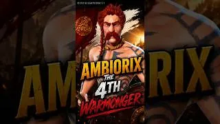 Thumbnail: ⚔️ Ambiorix has entered the game threatening Rome! #civ6 #Ambiorix   #rome #deity #gaming #shorts