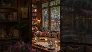 Thumbnail: ☕ Rainy Night Jazz Music & Crackling Fireplace #coffeeshopmusic #relaxingjazzmusic