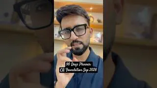 Thumbnail: How to plan next 90 Days - CA Foundation Sep 26 | CA Hardik Manchanda|