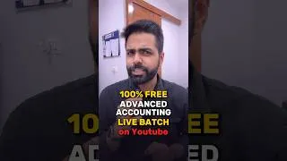 Thumbnail: Advanced Accounting Full batch on Youtube 🤯 #youtubestudy #freecourse #cainter #advancedaccounts