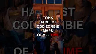 Thumbnail: Top 5 Hardest COD Zombie Maps Ever | #shorts #cod #zombies #gaming #top5 #top