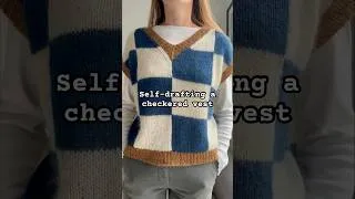 Thumbnail: Let’s knit a cozy checkered vest!