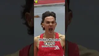 Thumbnail: Hobbs Kessler historic Indoor World Best 4:48.79 2000m
