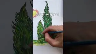 Thumbnail: Van Gogh, Artists Copy in Derwent Inktense.