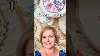 Thumbnail: Every embroidery pattern I've designed #flosstube