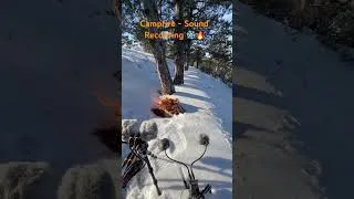 Thumbnail: Campfire Master - Winter Fire Sound Recording #winter #nature #snow