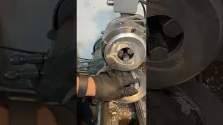 Thumbnail: Machinists: How do I properly make this cut without hurting myself or the lathe.
