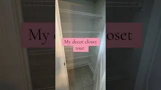 Thumbnail: Decor closet tour #organization