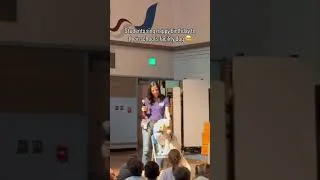 Thumbnail: Elementary school kids sing happy birthday to their facility dog | Canine Companions #shorts #dog