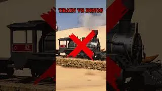 Thumbnail: Can a dinosaur stop a train in ARK??🚂🦖 #dinosaur #ark #arksurvivalascended