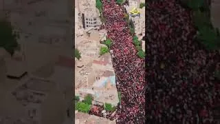 Thumbnail: Aerial View of Ali Khamenei's Funeral #Iran #Khamenei #Funeral #Shorts #TrendingNews #CapitalTV