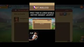 Thumbnail: 97M JACKPOT BIGGEST JACKPOT EVER LORDS MOBILE WON BY ZEUS #lordsmobile #fullchamplordsmobile