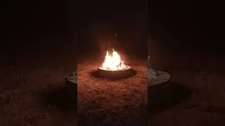 Thumbnail: Ambient Midnight Backyard Bonfire 🌌🕛🪵🔥 No.3 #ambience #campfire
