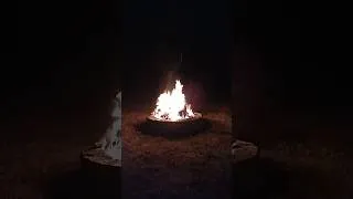 Thumbnail: Ambient Midnight Backyard Bonfire 🌌🕛🪵🔥 No.2 #ambience #campfire