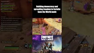 Thumbnail: Building democracy and spreading freedom - Fortnite Save The World funny dialogue #fortnite #stw