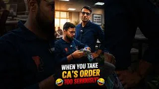 Thumbnail: When You Take CA's Order Too Seriously!