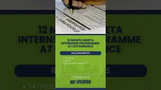 Thumbnail: New job opportunities are here!  internships & learnerships  available across South Africa! #job