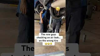 Thumbnail: Customer states car tire losing air #shorts #fyp #mechanic #tire