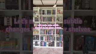 Thumbnail: some subtle changes to my 🌈shelves! #bookshelves #queerbookshelves #bookshelforganization
