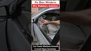 Thumbnail: Car Power Windows Jammed or Slow Down? & Rubber Dryness Solution. Avoid Glass Scratches #powerwindow