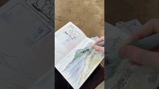 Thumbnail: Sketching on the Tottori Sand Dunes in Japan 🇯🇵🎨 #watercolorpainting #sketchbook #japan